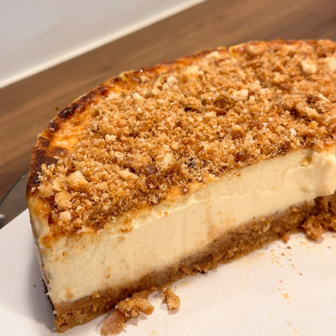 Tarta de queso con base de galleta